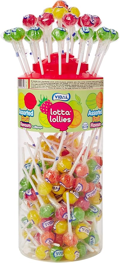 Vidal Lollipops Sour Blue Raspberry (Pack of 150)