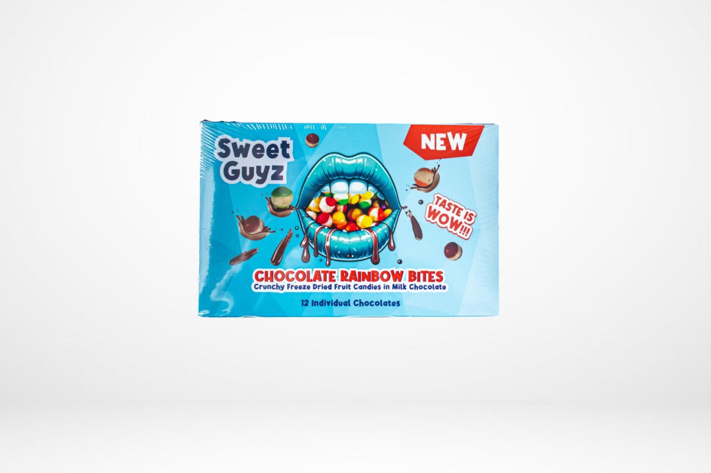 Sweet Guyz Freeze Dried Candy – Chocolate Rainbow Bites