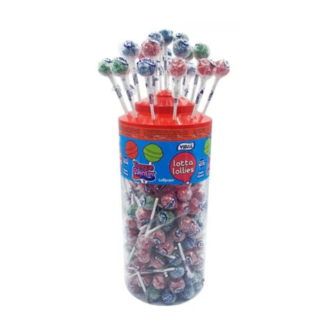Vidal Lollipops Sour Blue Raspberry (Pack of 150)