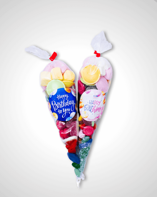 Happy Birthday Cones – Filled